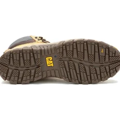 Cat Men's Threshold Rebound Comp Toe WP Work Boot- Honey- P91713