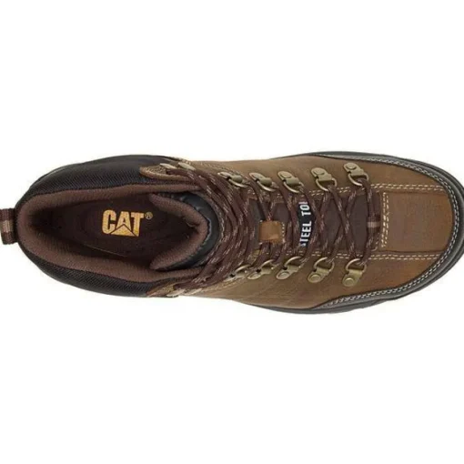 CAT Men's Threshold Steel Toe WP SR Work Boot - Brown - P90935