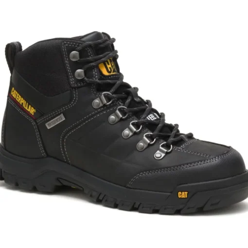 CAT Men's Threshold Waterproof Steel Toe Work Boot - Black - P90936