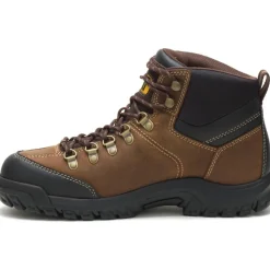 CAT Men's Threshold Waterproof Work Boot - Real Brown - P74128