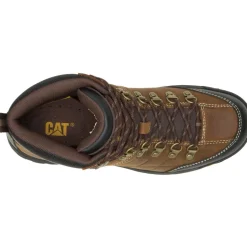 CAT Men's Threshold Waterproof Work Boot - Real Brown - P74128