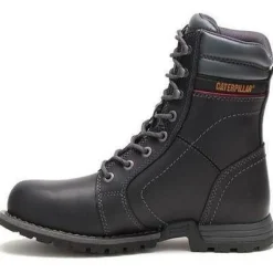 CAT Women's Echo Steel Toe WP Rubber Outsole Work Boot - Black - P90899