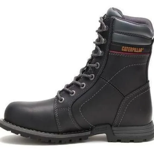 CAT Women's Echo Steel Toe WP Rubber Outsole Work Boot - Black - P90899