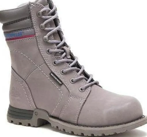CAT Women's Echo Waterproof Steel Toe Work Boot - Grey - P90565