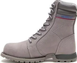 CAT Women's Echo Waterproof Steel Toe Work Boot - Grey - P90565