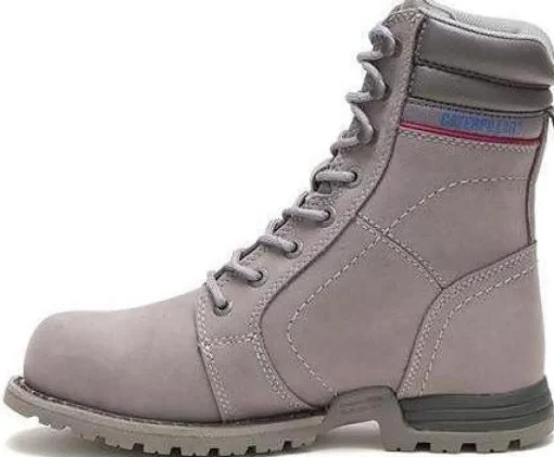 CAT Women's Echo Waterproof Steel Toe Work Boot - Grey - P90565