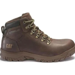 CAT Womens Mae Steel Toe Waterproof Work Shoe - Brown - P91011