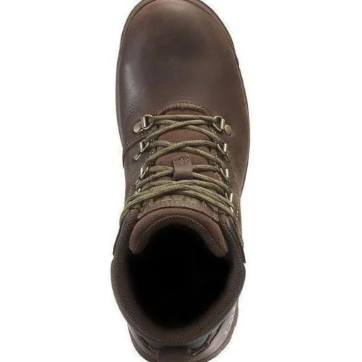 CAT Womens Mae Steel Toe Waterproof Work Shoe - Brown - P91011