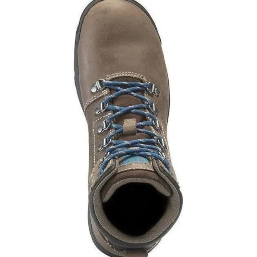 CAT Womens Mae Steel Toe Waterproof Work Shoe - Brown - P91012