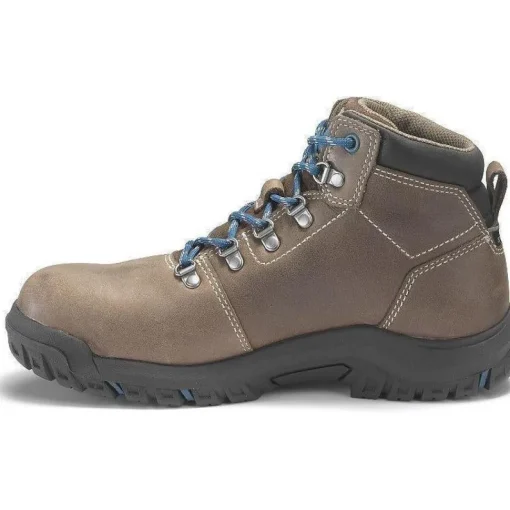 CAT Womens Mae Steel Toe Waterproof Work Shoe - Brown - P91012