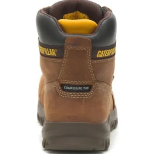 CAT Women's Resorption Waterproof Comp Toe Work Boot - Brown - P91392