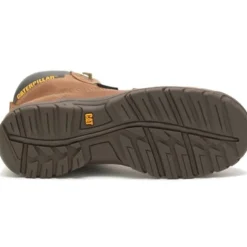 CAT Women's Resorption Waterproof Comp Toe Work Boot - Brown - P91392