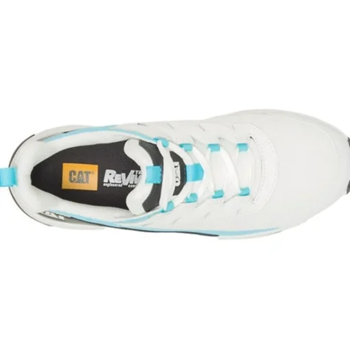 CAT Women's Streamline Runner CCT Original Work Shoe - White/Blue - P91600