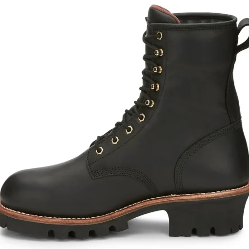 Chippewa Men's Paladin 8" Soft Toe WP Logger Work Boot- Brown - 73100