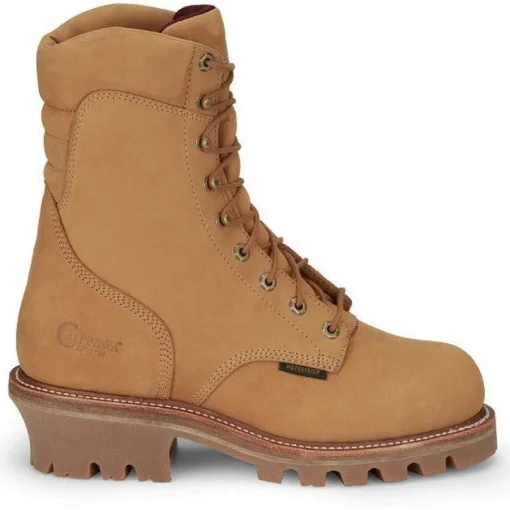 Chippewa Men's Super Dna 9" WP Steel Toe Work Boot -Wheat- 59417