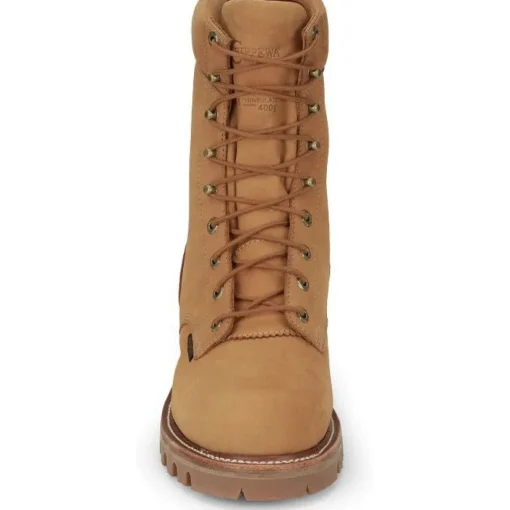 Chippewa Men's Super Dna 9" WP Steel Toe Work Boot -Wheat- 59417