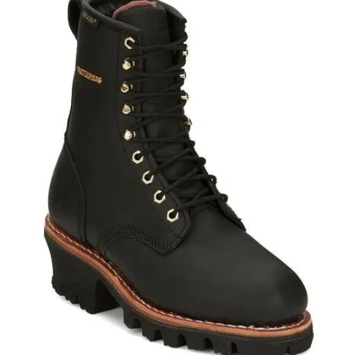 Chippewa Women's Tinsley 8" Steel Toe WP 400G Ins Work Boot - Black - L73050