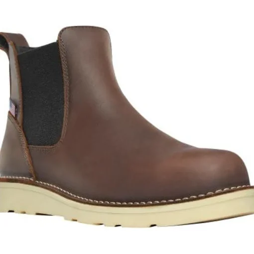 Danner Bull Run Chelsea 6 Inch Work Boots - Men's Soft Toe Wedge - 15481