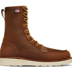 Danner Men's Bull Run 8" Moc Toe USA Made Wedge Work Boot - Tobacco - 15541