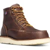 Danner Men's Bull Run USA Made 6" Moc Steel Toe Work Boot Brown 15564