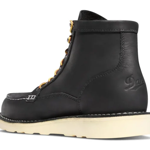 Danner Men's Bull Run USA Made 6" Moc Steel Toe Wedge Work Boot Black 15569
