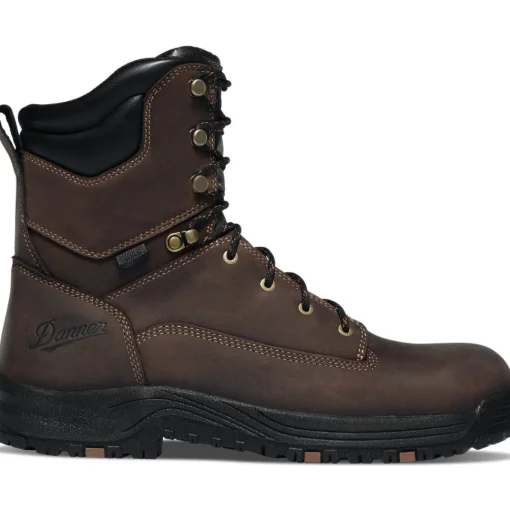 Danner Men's Caliper 8" Aluminum Toe WP Lace Up Work Boot - Brown - 19459