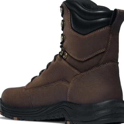 Danner Men's Caliper 8" Aluminum Toe WP Lace Up Work Boot - Brown - 19459