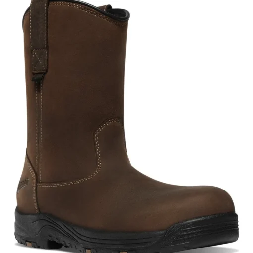 Danner Men's Caliper 10" Plain Toe WP Wellington Work Boot -Brown- 19490
