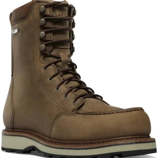 Danner Men's Cedar River 8" Moc Toe WP Hunt Work Boot -Brown- 14304