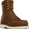 Danner Men's Cedar River 8" WP Alumi Moc Toe Work Boot -Brown- 14303
