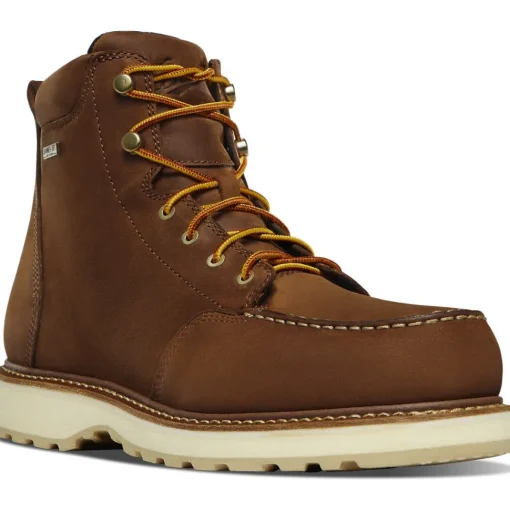 Danner Men's Cedar River 6" WP Alumi Moc Toe Work Boot - Brown - 14301