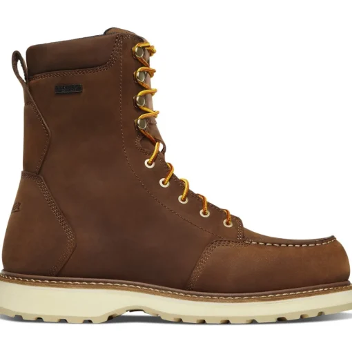 Danner Men's Cedar River 8" WP Alumi Moc Toe Work Boot -Brown- 14303