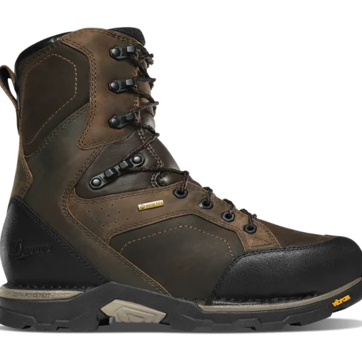 Danner Men's Crucial 8" Plain Toe Waterproof Work Boot- Brown - 15862