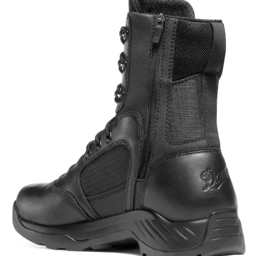 Danner Men's Kinetic 8" Side Zip Waterproof Duty Boot - Black - 28012