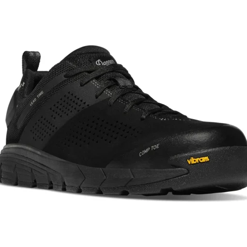 Danner Men's Lead Time 3" Comp Toe Lace Up Work Boot -Black- 12401