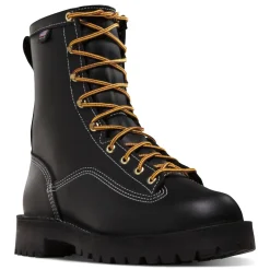 Danner Men's Rain Forest USA Made 8" Comp Toe WP Work Boot Black 11550