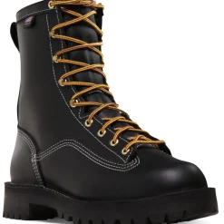 Danner Men's Rain Forest USA Made 8" Insulated WP Work Boot Black 11700