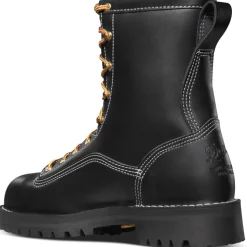 Danner Men's Rain Forest USA Made 8" Comp Toe WP Work Boot Black 11550