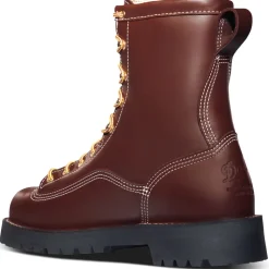 Danner Men's Rain Forest USA Made 8" Soft Toe WP Work Boot Brown 10600