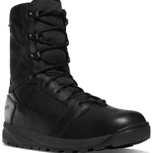 Danner Men's Resurgent Tactical 8" Plain Toe WP Boot -Black- 50111