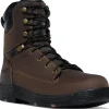 Danner Men's Riverside 8" Plain Toe WP Lace Up Work Boot - Brown - 19457