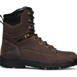 Danner Men's Riverside 8" Plain Toe WP Lace Up Work Boot - Brown - 19457