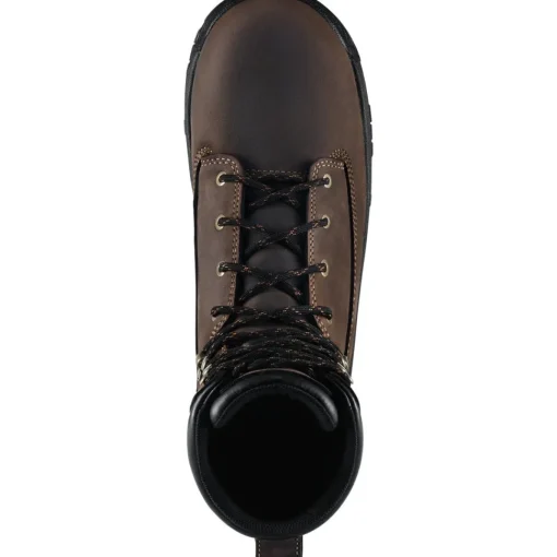 Danner Men's Riverside 8" Plain Toe WP Lace Up Work Boot - Brown - 19457