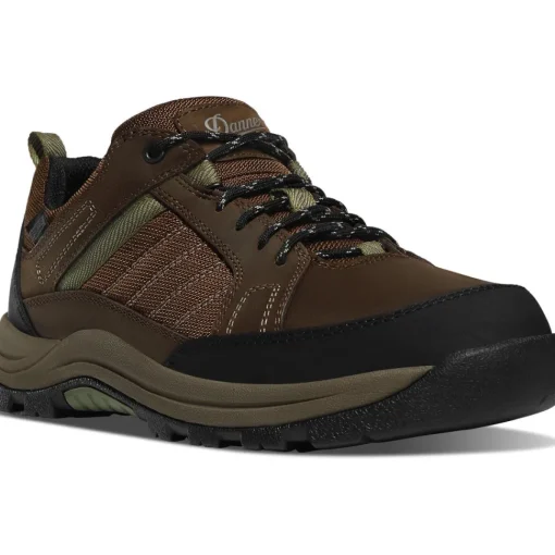 Danner Men's Riverside 3" WP Plain Toe Slip Resist Work Boot -Brown- 15343
