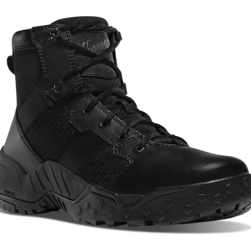 Danner Men's Scorch 6" Side Zip Slip Resistant Duty Boot -Black- 25730