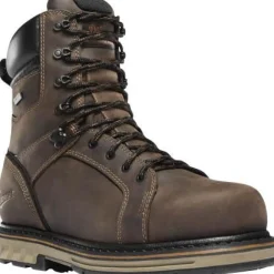 Danner Men's Steel Yard 8" Steel Toe WP Work Boot - Brown - 12534