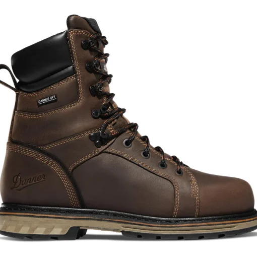Danner Men's Steel Yard 8" Steel Toe Insulated WP Work Boot Brown 12535