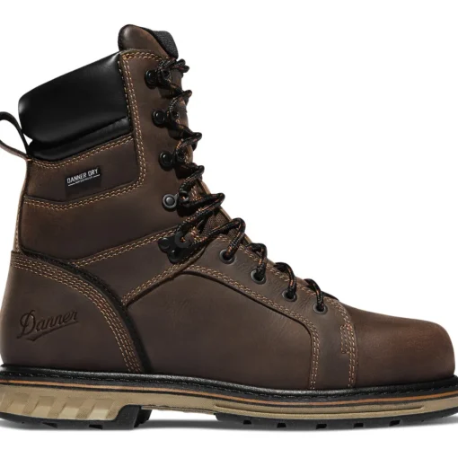 Danner Men's Steel Yard 8" Steel Toe WP Work Boot - Brown - 12534