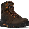 Danner Men's Vicious 6" Safety Toe WP Slip Resist Work Boot -Brown- 13880