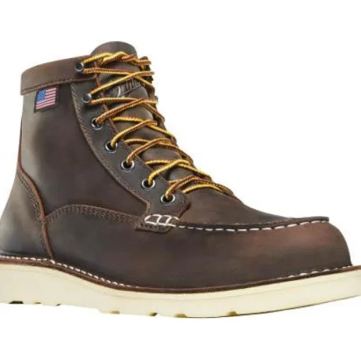 Danner Women's Bull Run 6" Moc Toe Wedge Work Boot - Brown - 15575